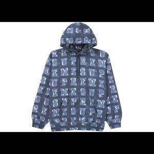 Supreme block hoodie - blue sz medium
